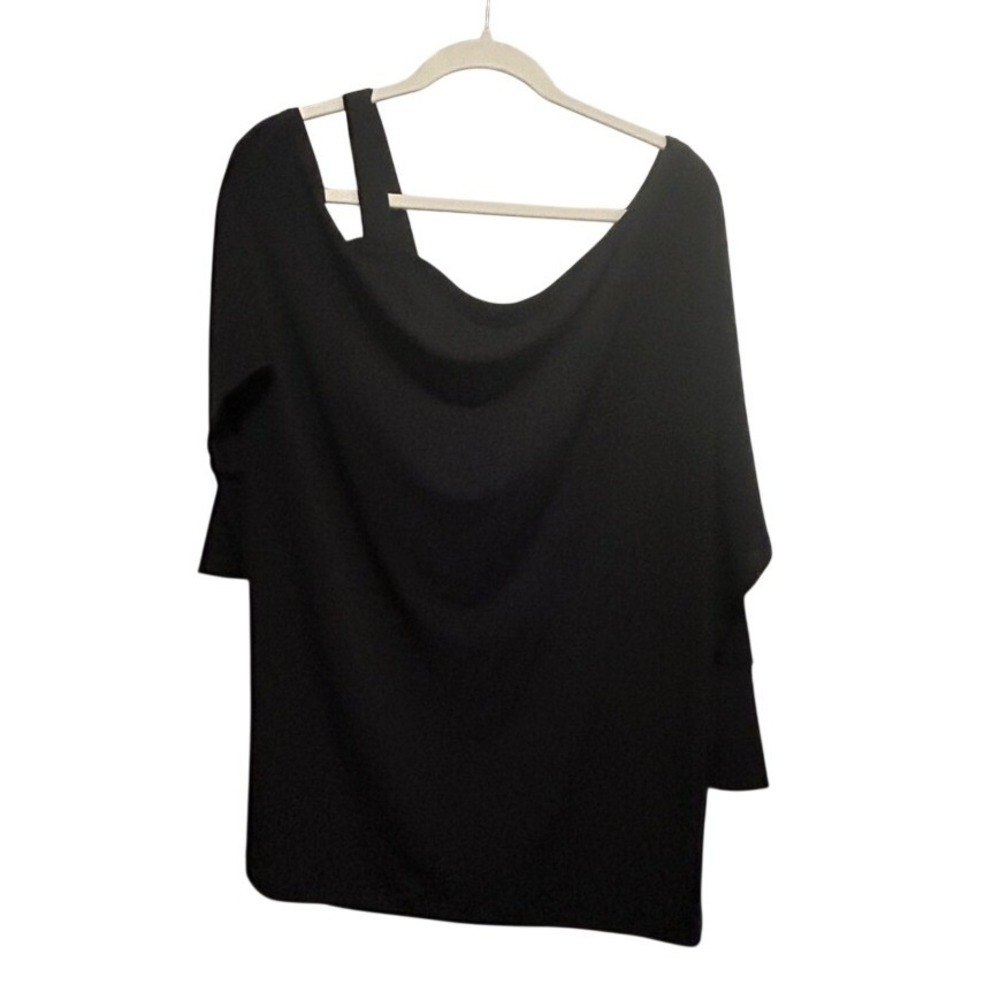 New York & Co Cold off Shoulder micro mini Dress women's‎ XS oversized top black